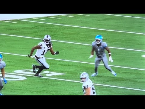 Devonte Adams Runs In Pattern But Lions Cam Sutton’s Inside; No Option Routes For Raiders Receivers? – Vlog