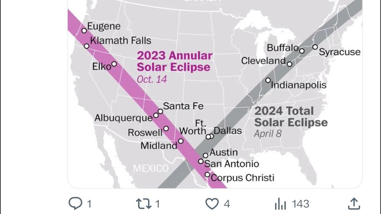 Eugene Oregon Best Place To Watch 2023 Solar Eclipse, Then Elko, Nevada, And Midland Texas – Vlog