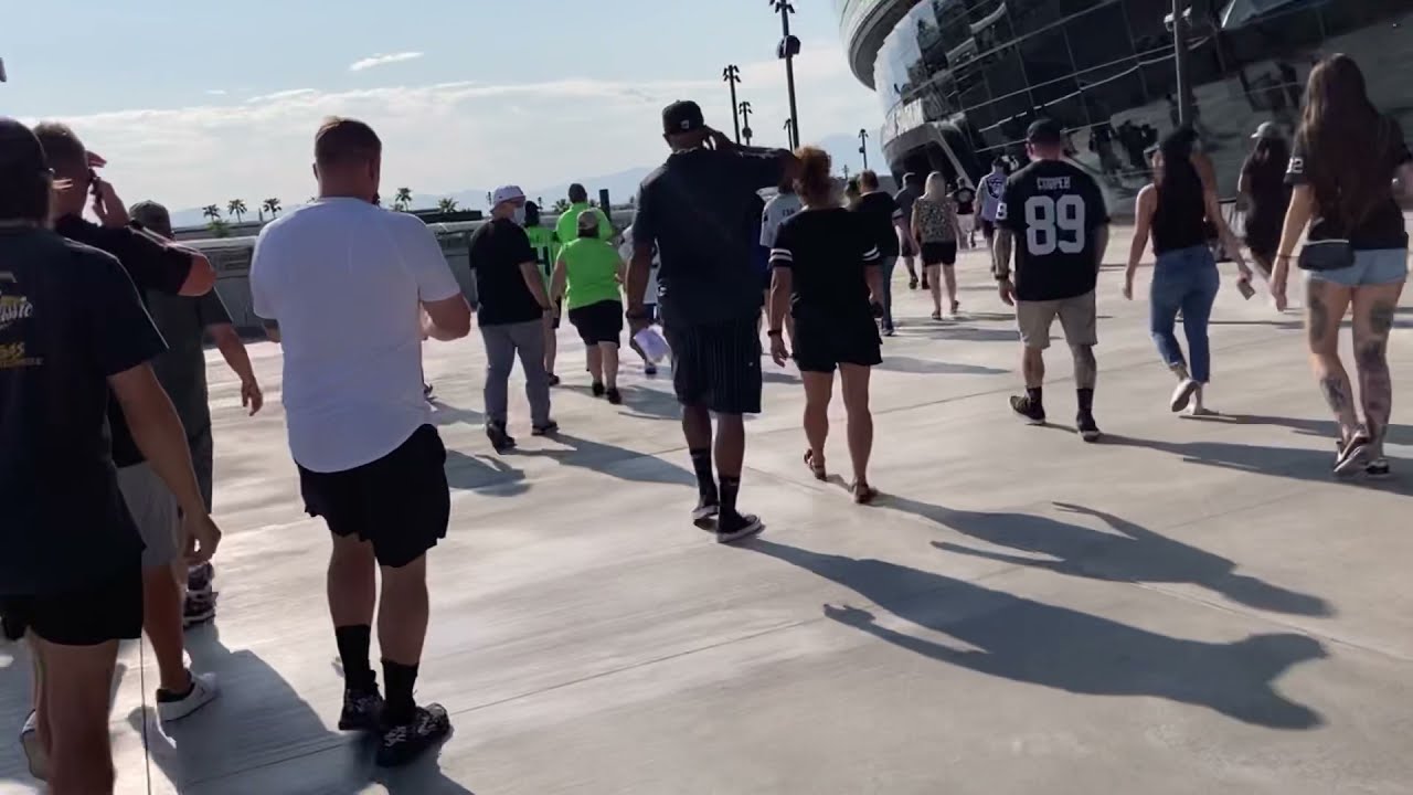 Going To The Las Vegas Raiders Game At Allegiant Stadium 2021 Section 442 Row 8 – Vlog