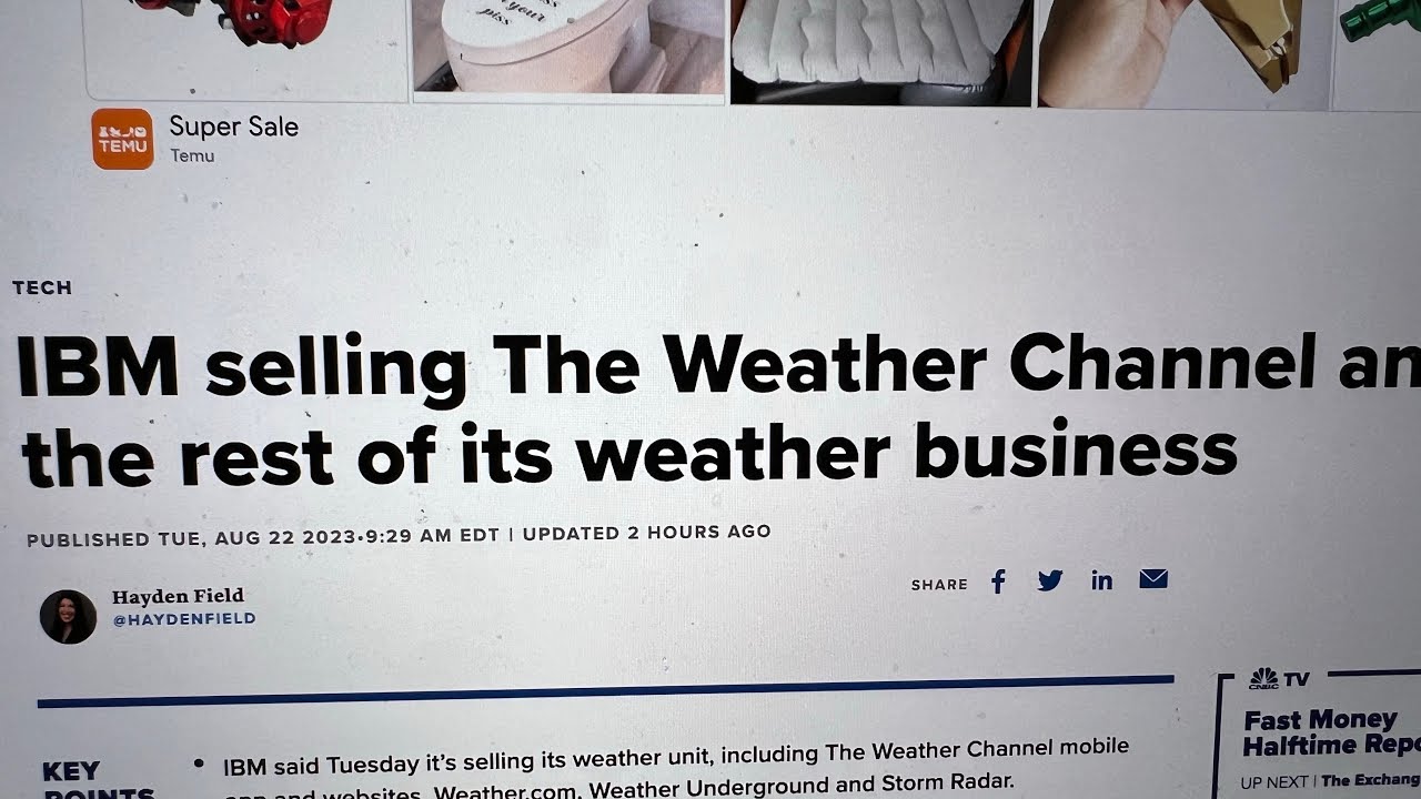 Ibm Selling Weather Channel App But The Weather Channel Tv Show Owned By Byron Allen – Vlog