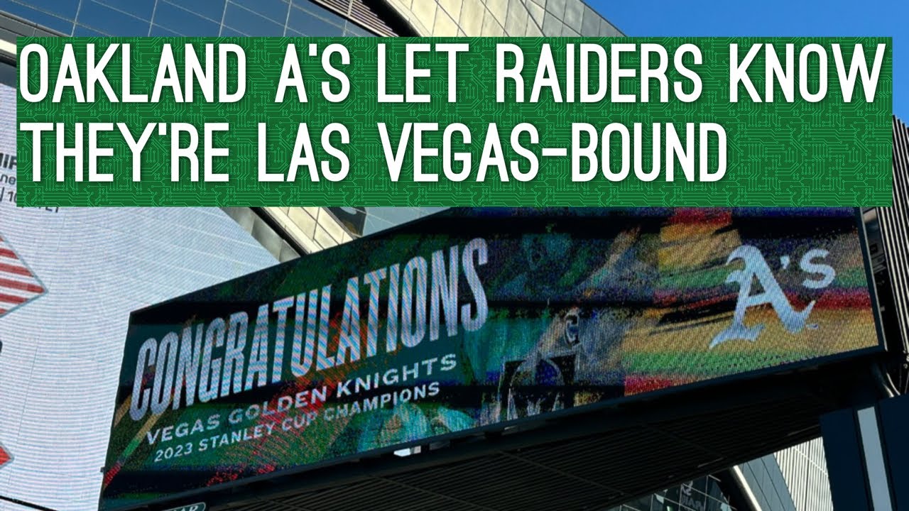 Las Vegas Bound Oakland As Take Billboard At Raiders Stadium To Congratulate Golden Knights – Vlog