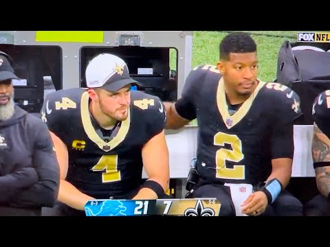 Lions 24 Saints 7 As Jameis Winston Gives Derek Carr Supportive Pat On The Back – Vlog