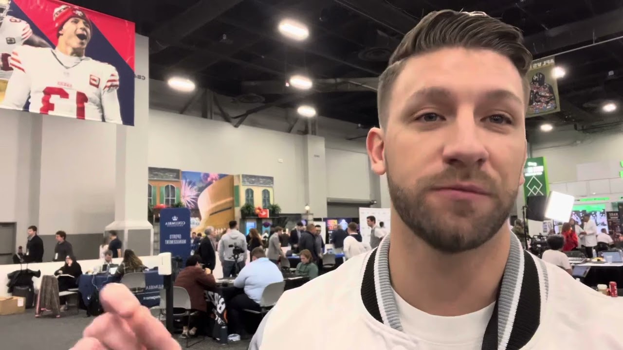 Mitchell Renz Raiders Report Interview At Super Bowl Radio Row Super Bowl LVIII Las Vegas