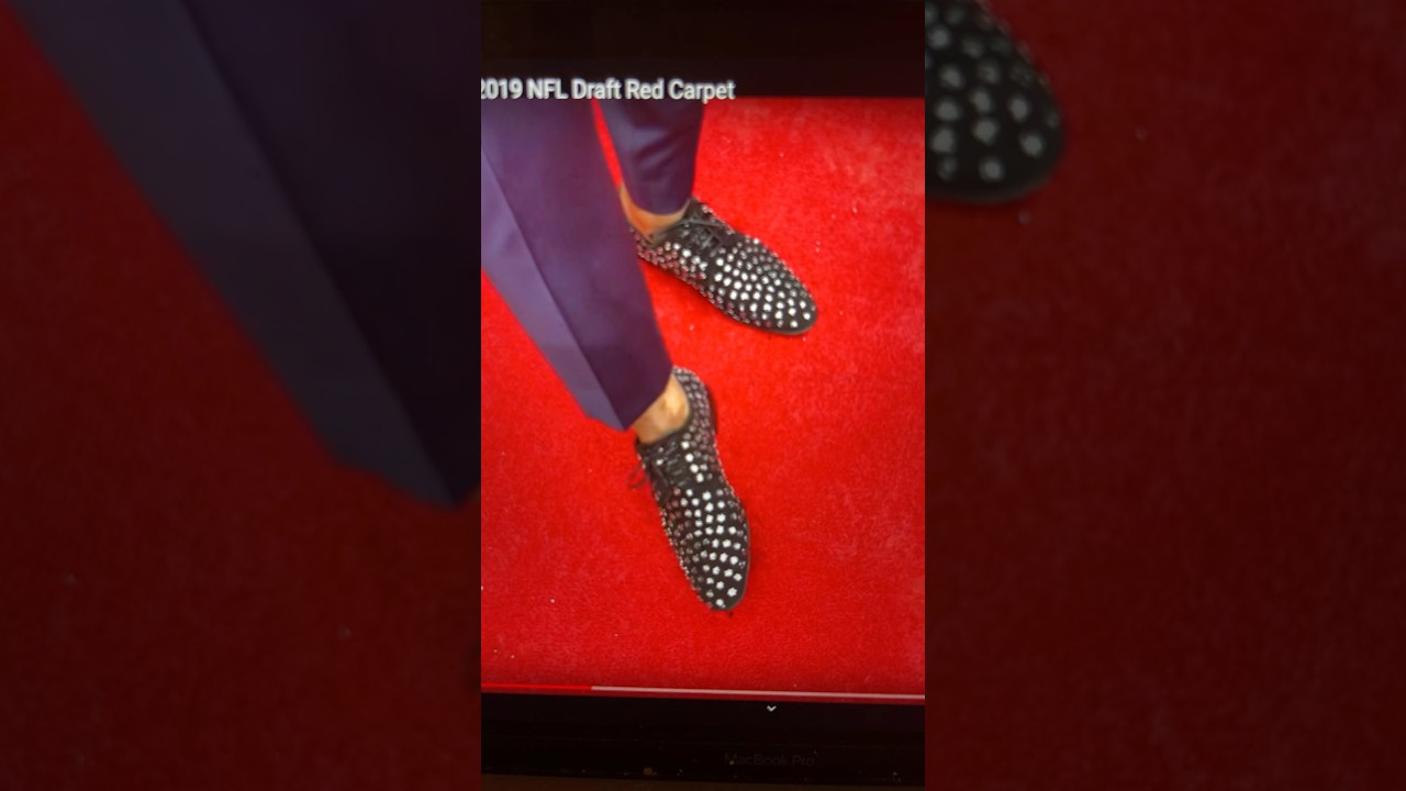 Nfl Draft Red Carpet Known For The Shoe Game: Check Out Las Vegas Raiders Rb Josh Jacobs Shoes – Vlog