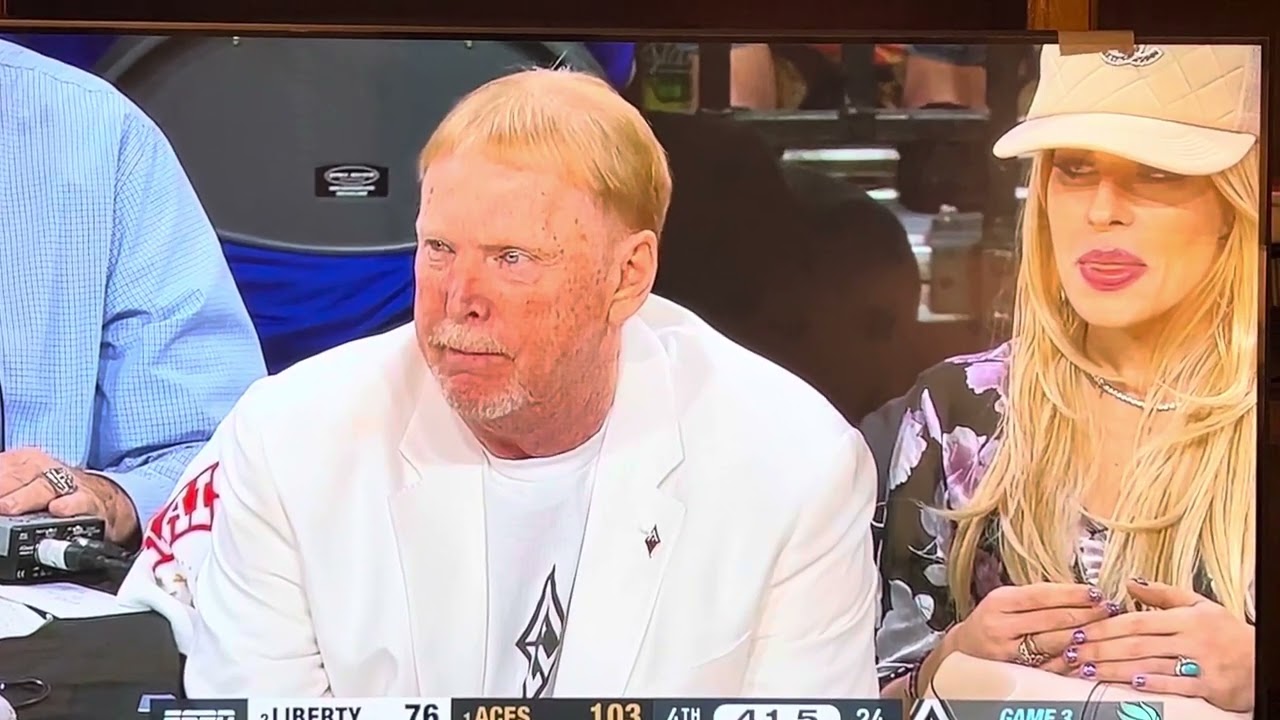 Raiders Mark Davis With Girlfriend Hayden Hopkins At Wnba Finals Las Vegas Aces Vs Ny Liberty Game 2 – Vlog